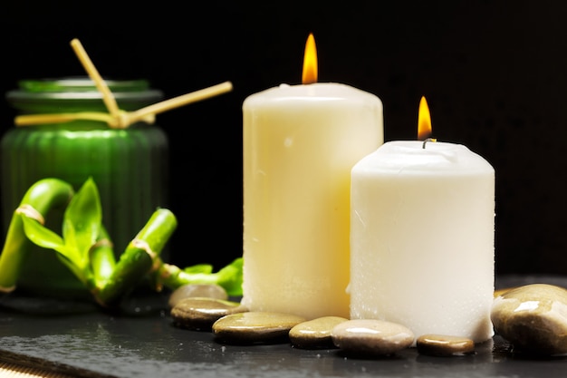 Spa products and candles