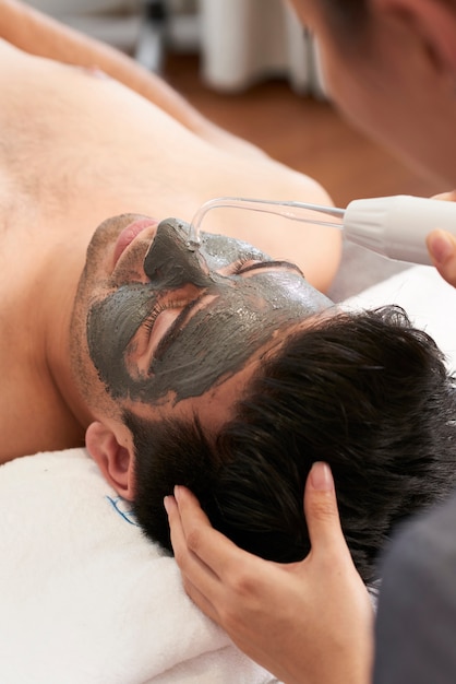 Spa therapy for man