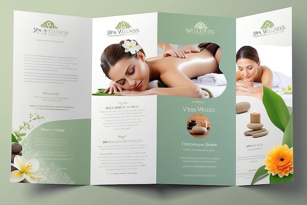 Photo spa and wellness brochure