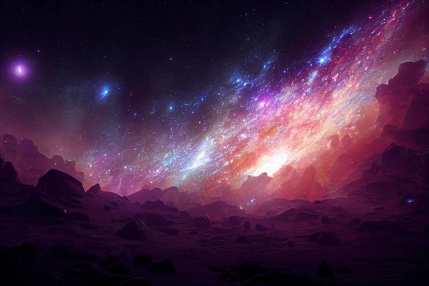 Space abstract background