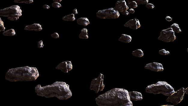 Space asteroids