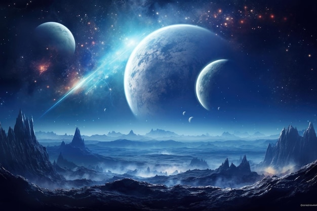 Space background astronomy landscape universe