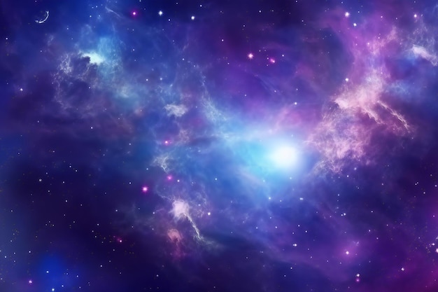 Space background with stardust and shining stars Beautiful outer space Infinite universe