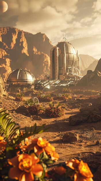 Space colonys first garden life blooms on Mars