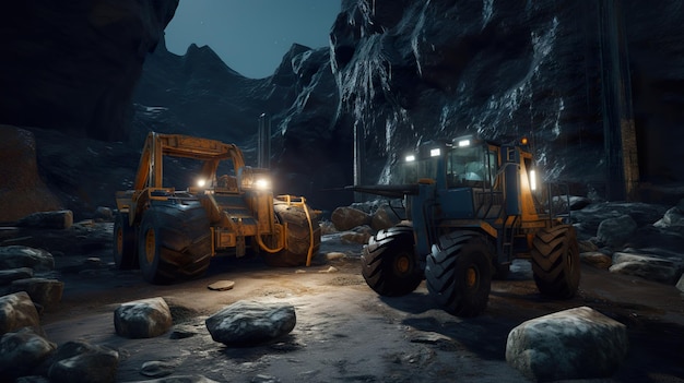 Space mining and resource extraction ai generate