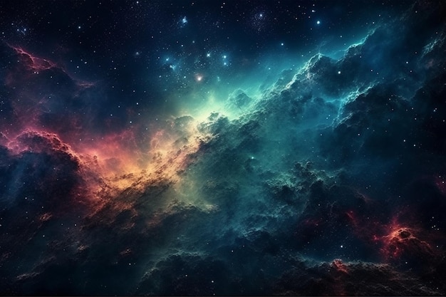 A space nebula with stars and nebula in the background wallpaper universe background