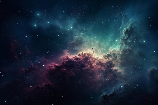 A space nebula with stars and nebula in the background wallpaper universe background