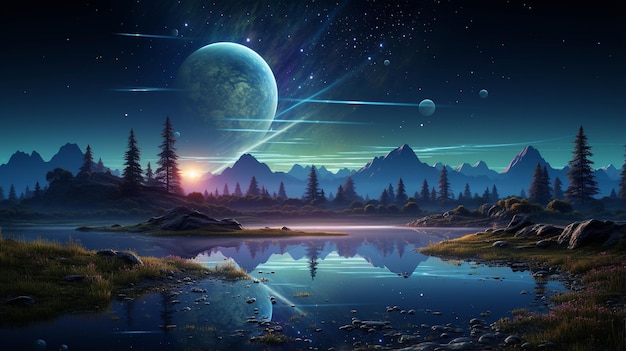 space panorama HD wallpaper photographic image