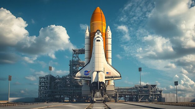 Photo space shuttle launchpad american space exploration