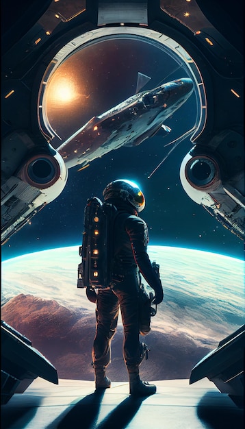 A space station poster for a space station