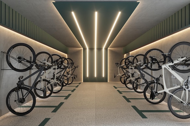 Space to store bicycles