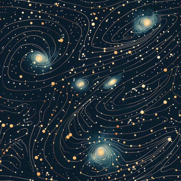 Photo spaceinspired laniakea supercluster pattern