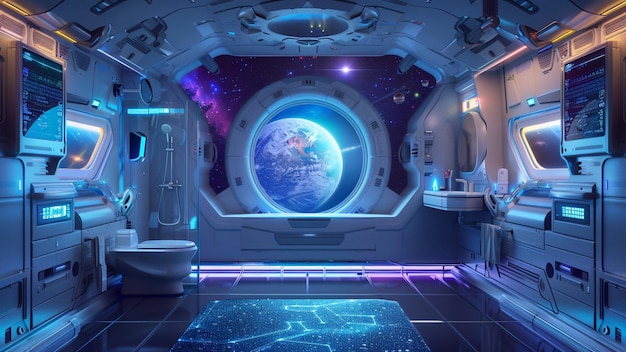 Spaceship Futuristic Bathroom