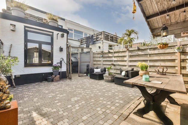 Spacious bright and cozy courtyard