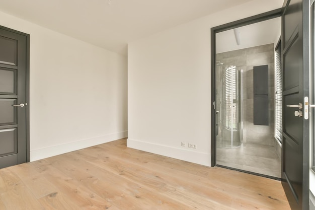 A spacious corridor in a cozy apartment