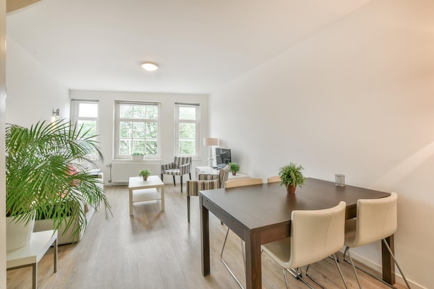 Spacious dining room