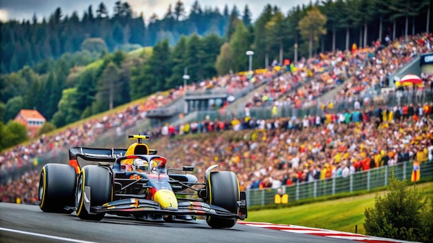 Photo spafrancorchamps belgium 28 august 1 max verstappen ndl oracle red bull racing rb18 honda during the gp formula 1 in belgium on the spafrancorchamps race course