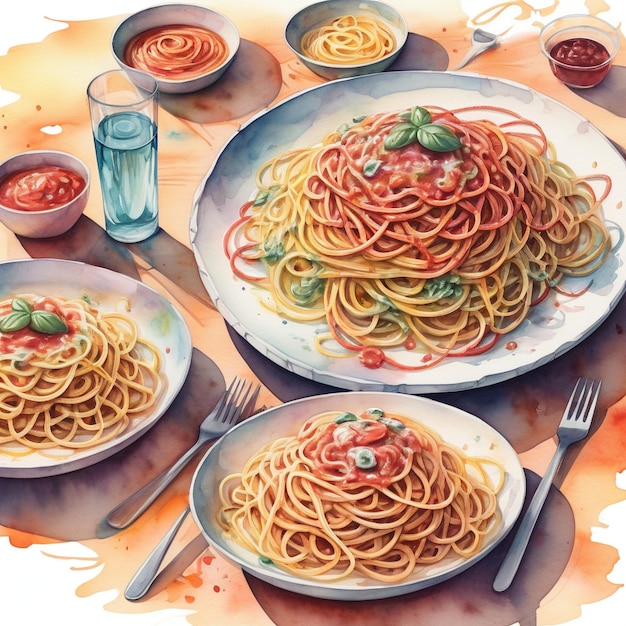 Spaghetti Ilustration Design