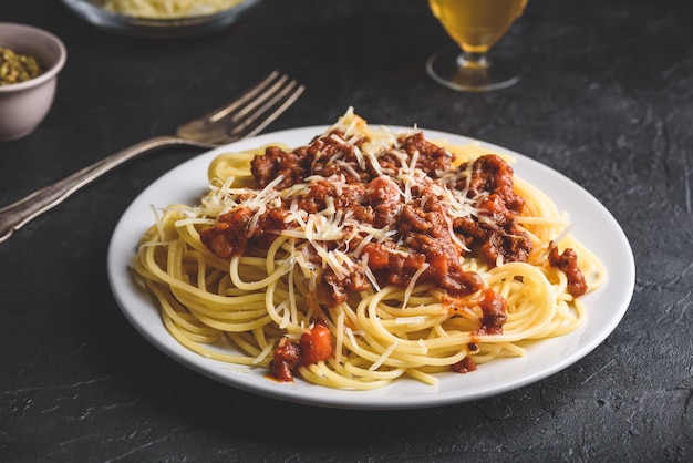 Spaghetti with bolognese sauce