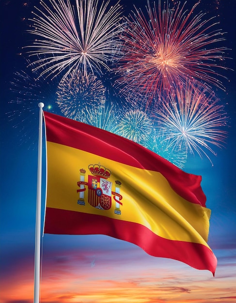 Spain National Day Poster Design