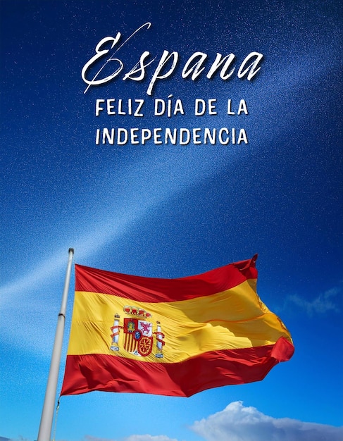 Spain National Day Poster Design