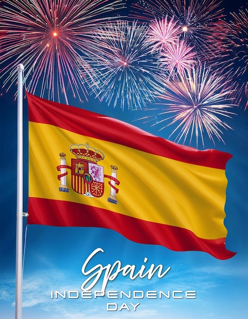 Spain National Day Poster Design