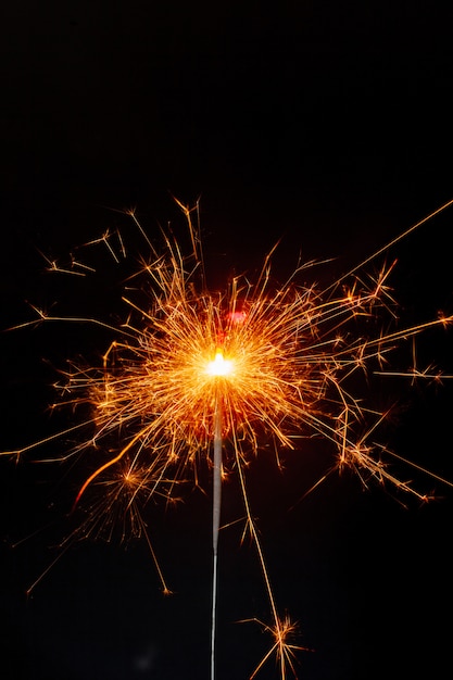 Sparkler. christmas decoration.