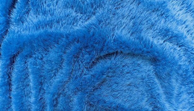 sparkling blue fur texture background with copy space for text or image