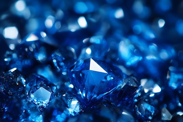 Sparkling Blue Gemstones