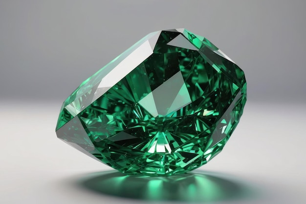 Sparkling Emerald Gemstone Closeup