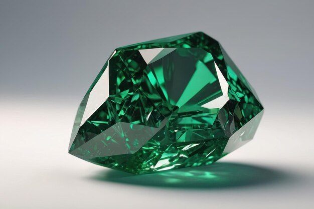 Sparkling Emerald Gemstone Closeup