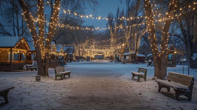 Sparkling Light in the Tourist Park