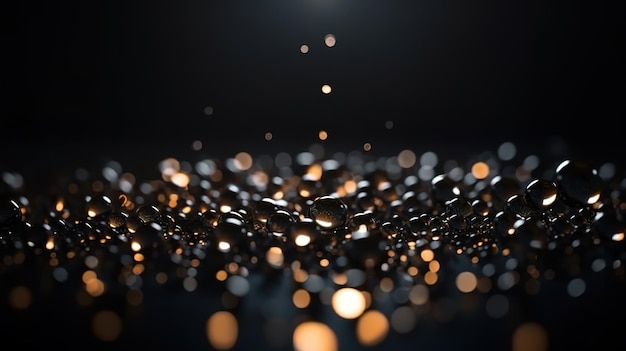 Sparkling Luxury Glitter Bokeh Sparkles and Particles Generative AI