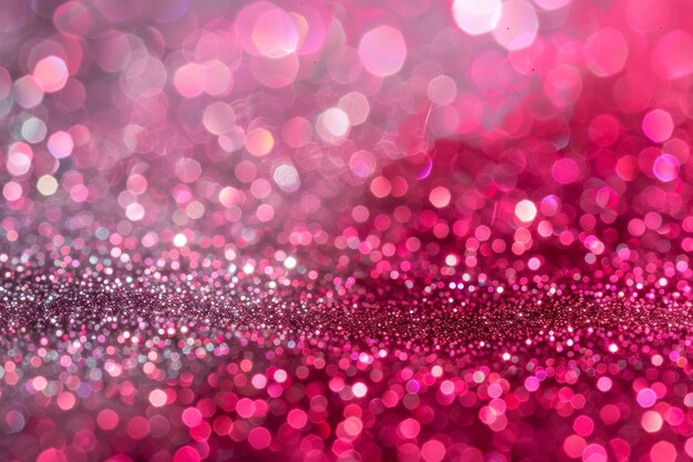 Sparkling Pink and Red Bokeh Lights Background for Vibrant Celebrations