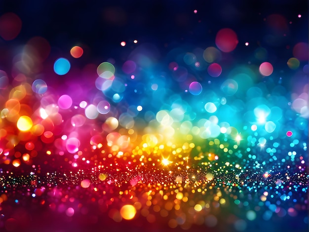 sparkling rainbow background