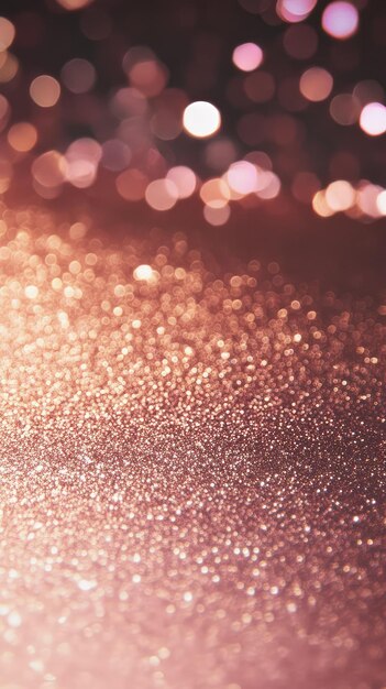 Photo sparkling rose gold glitter