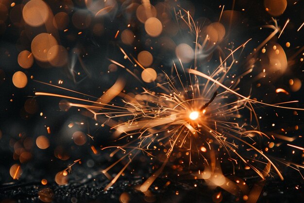 Sparkling Symphony Fireworks Background