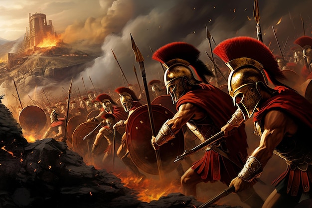 Spartans at Thermopylae Last Stand Against the Persians