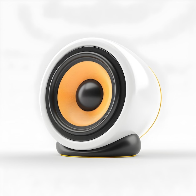 Speaker 3D icon PNG image isolated object