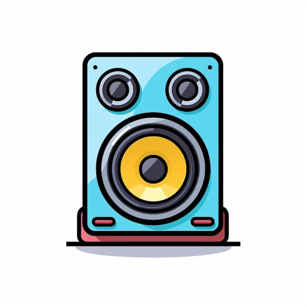 Speaker Illustration Audio Equipment icon logo Art