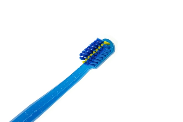 Special toothbrush for clean teeth and braces closeup