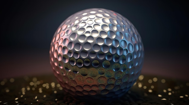 Specific type of golf ball for golf ai generate