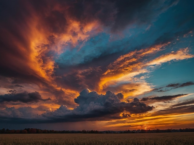 Spectacular autumn sunsets incredible clouds