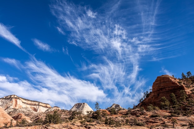 Spectacular cloud formation in Zion National Park