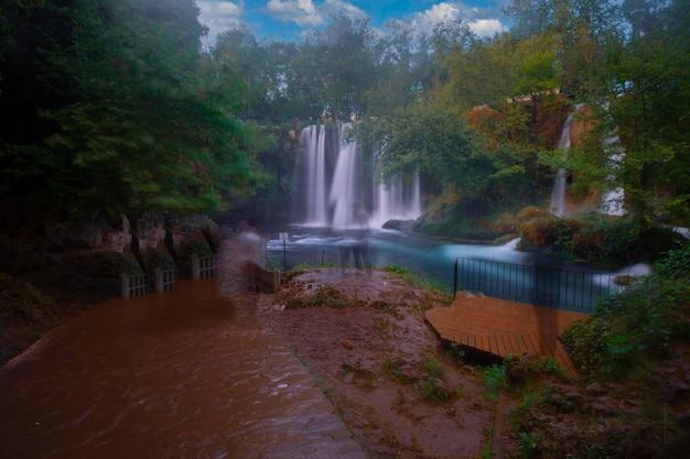 Spectacular nature view of Antalya Dden waterfall