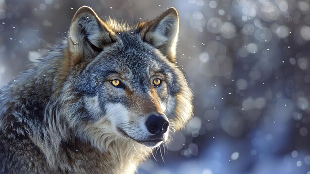 Spectacular Wolf in natural environment