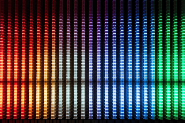 Spectrum of led lights used in computer screens