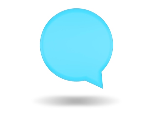 Speech Bubble icon. 3D render illustration.