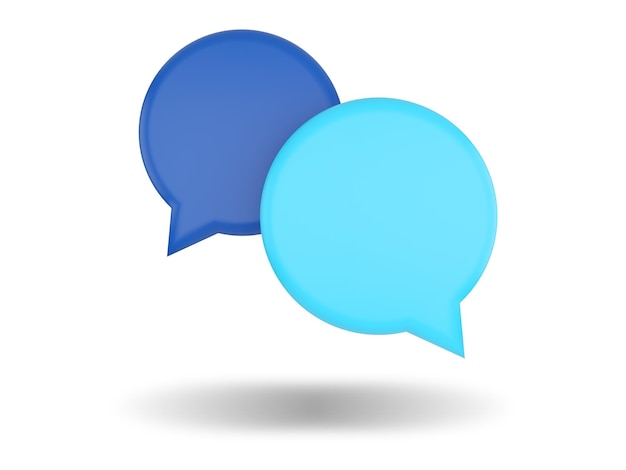 Speech Bubble icon. 3D render illustration.