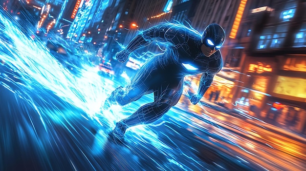 The Speedster Lightning Fast Hero